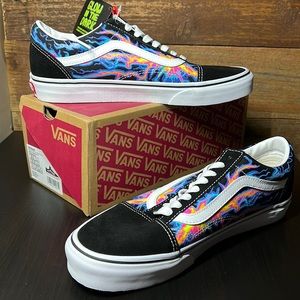 New Mens 8.5(Women’s 10) Old Skool (Electric Flame) Black/True